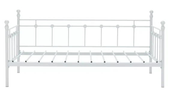 Home Abigail Single Metal Bed Frame - White - Image 4