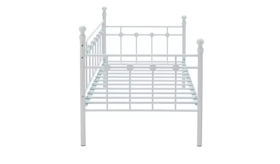 Home Abigail Single Metal Bed Frame - White - Image 5