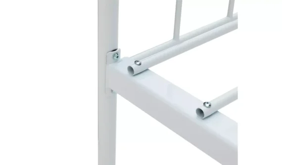Home Abigail Single Metal Bed Frame - White - Image 7