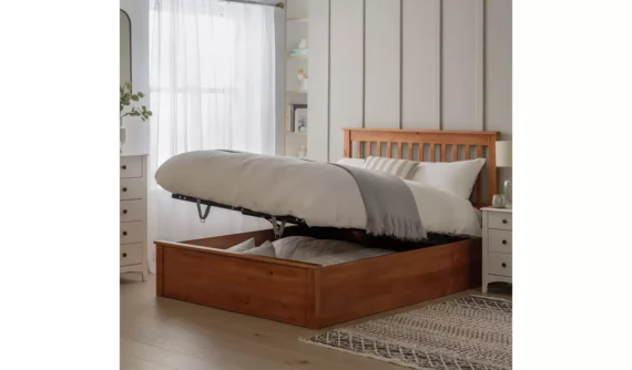 Aspley Kingsize Wooden Ottoman Bed Frame - Image 2