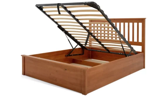 Aspley Kingsize Wooden Ottoman Bed Frame - Image 5